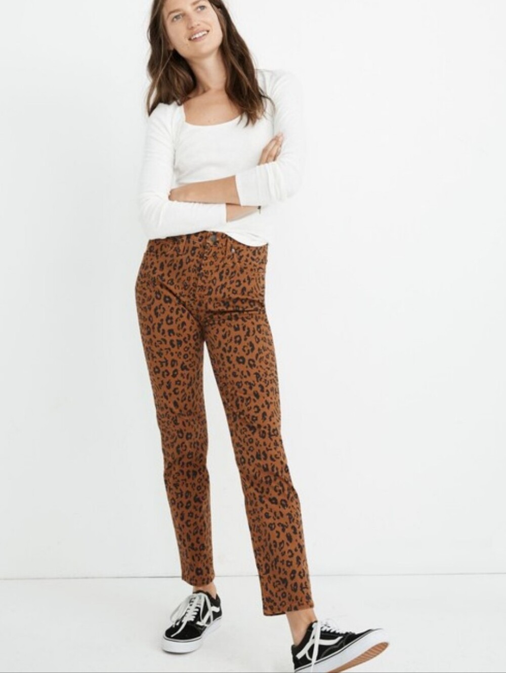 Madewell Stovepipe Jeans in Leopard